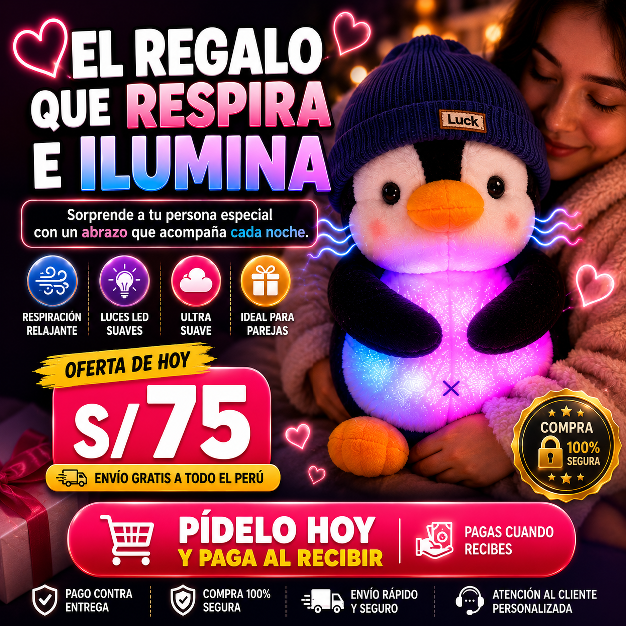 Pinguino abrazos
